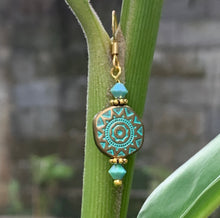 Load image into Gallery viewer, Brass and Pewter Earrings