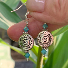 Load image into Gallery viewer, Brass and Pewter Earrings
