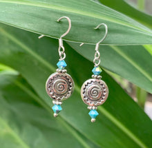 Load image into Gallery viewer, Brass and Pewter Earrings