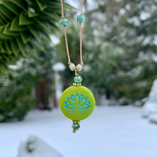 Load image into Gallery viewer, Lotus Pendant Necklace-5 Colors