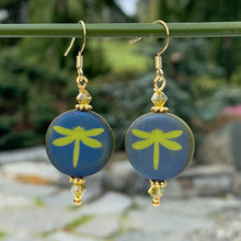 Load image into Gallery viewer, Dragonfly Etched Earrings-NEW!