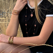 Load image into Gallery viewer, 36" Hand Knotted Long Flower Necklace