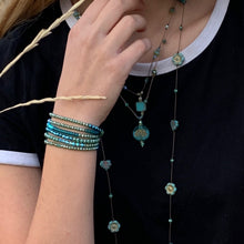 Load image into Gallery viewer, 36" Hand Knotted Long Flower Necklace