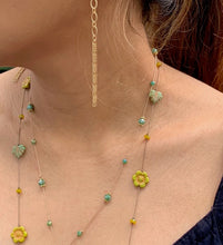 Load image into Gallery viewer, 36" Hand Knotted Long Flower Necklace